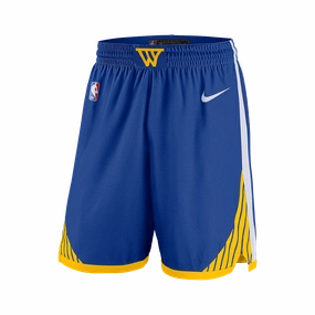 semi-formal look Wide-leg cut Nike NBA Icon Edition Swingman Shorts - Golden State Warriors