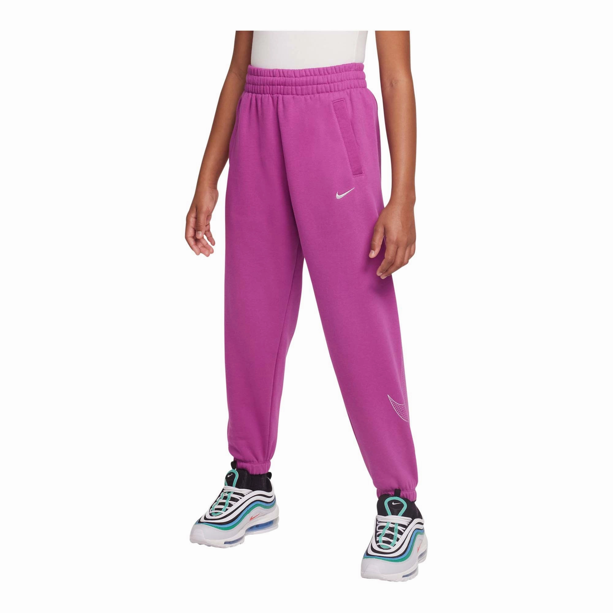 Gym Safe slim fit Nike Sportswear Club Fleece Big Kids' (Girls') Loose Pants