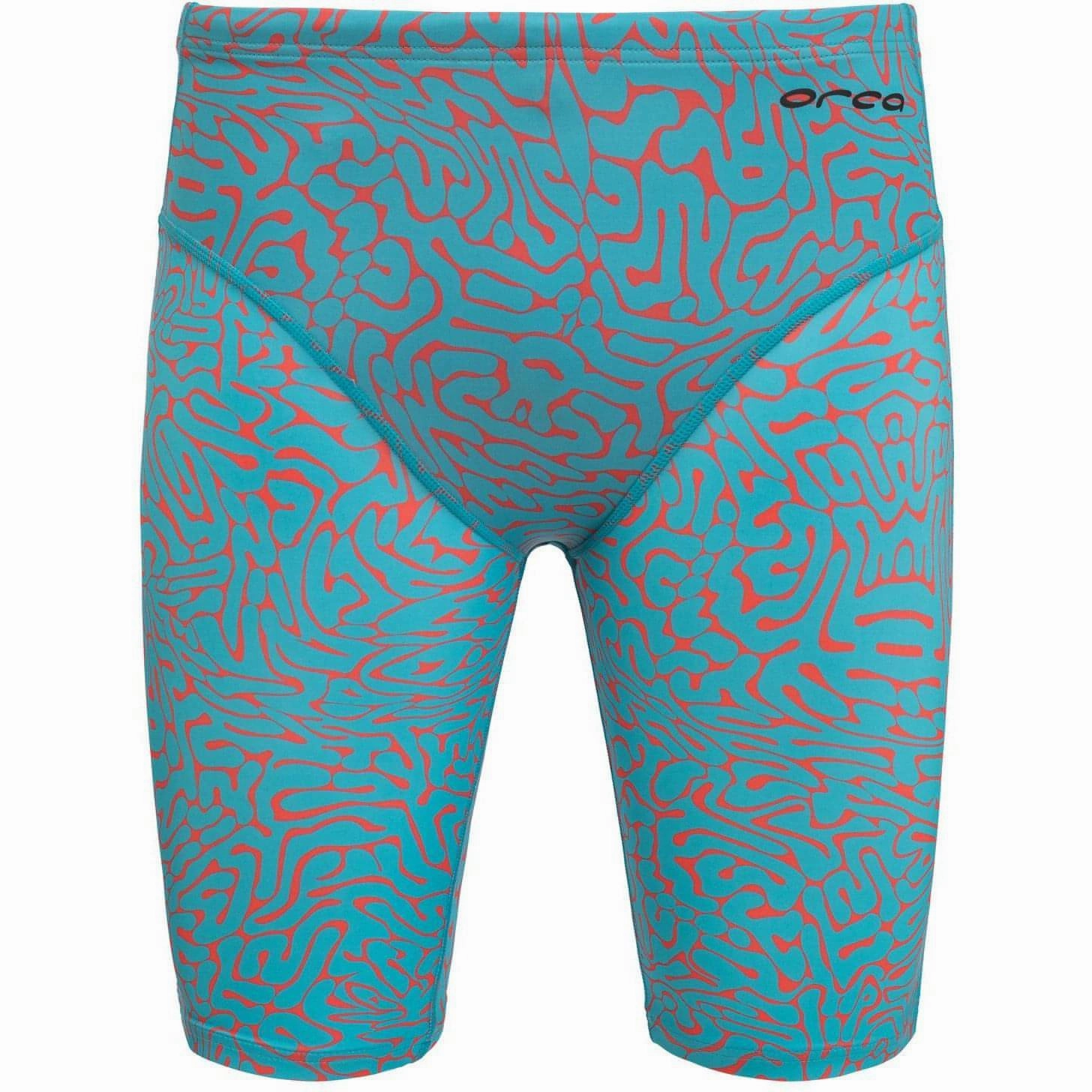 Orca Core Mens Swim Jammer Shorts - Red Anti Pilling Surface