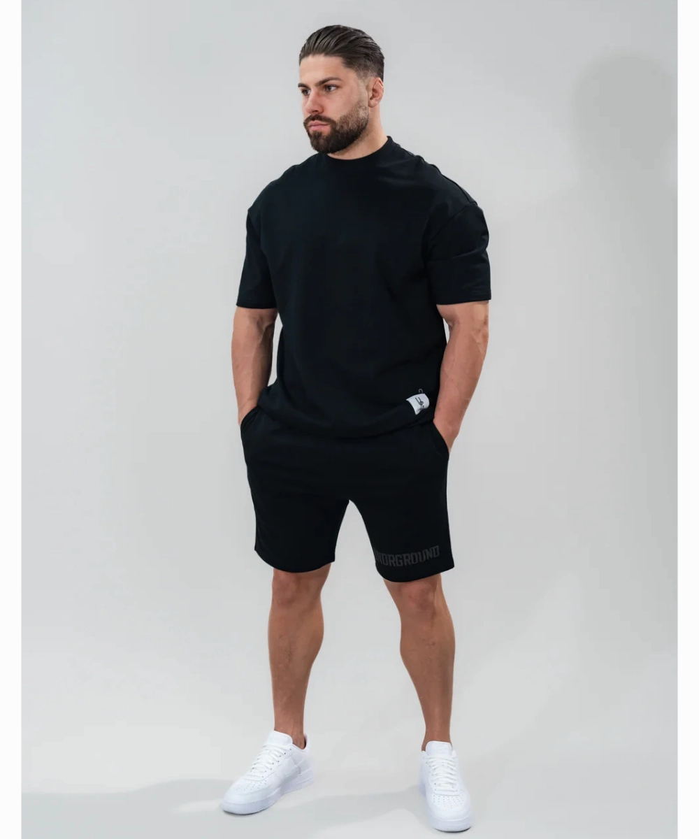 SheerLayeredPanels Noble Grace UNDRGROUND Relaxed Fit Tee (Jet Black)