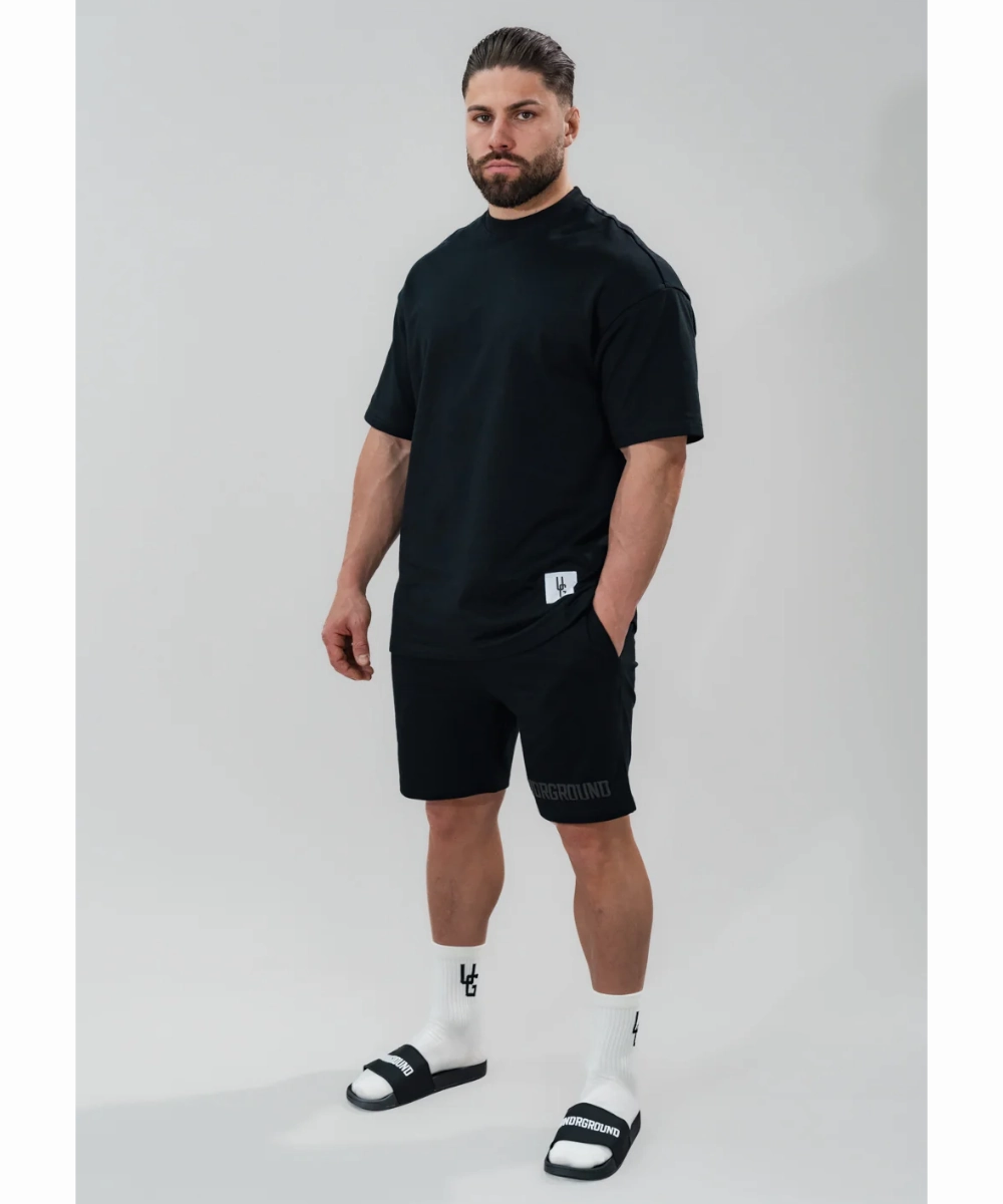 MeshVentilation Sustainable Base UNDRGROUND Relaxed Fit Tee (Jet Black)