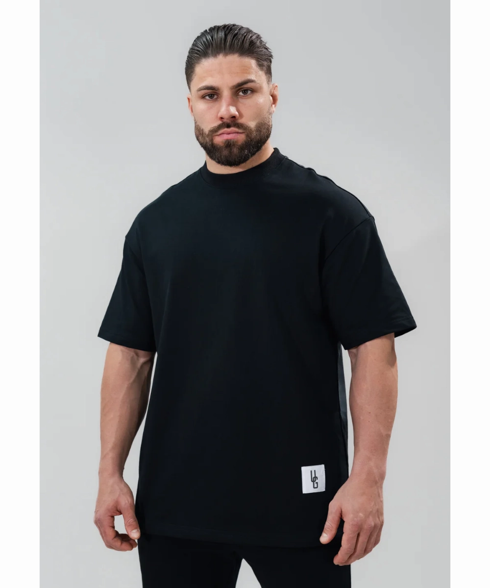 UNDRGROUND Relaxed Fit Tee (Jet Black) ReinforcedHem