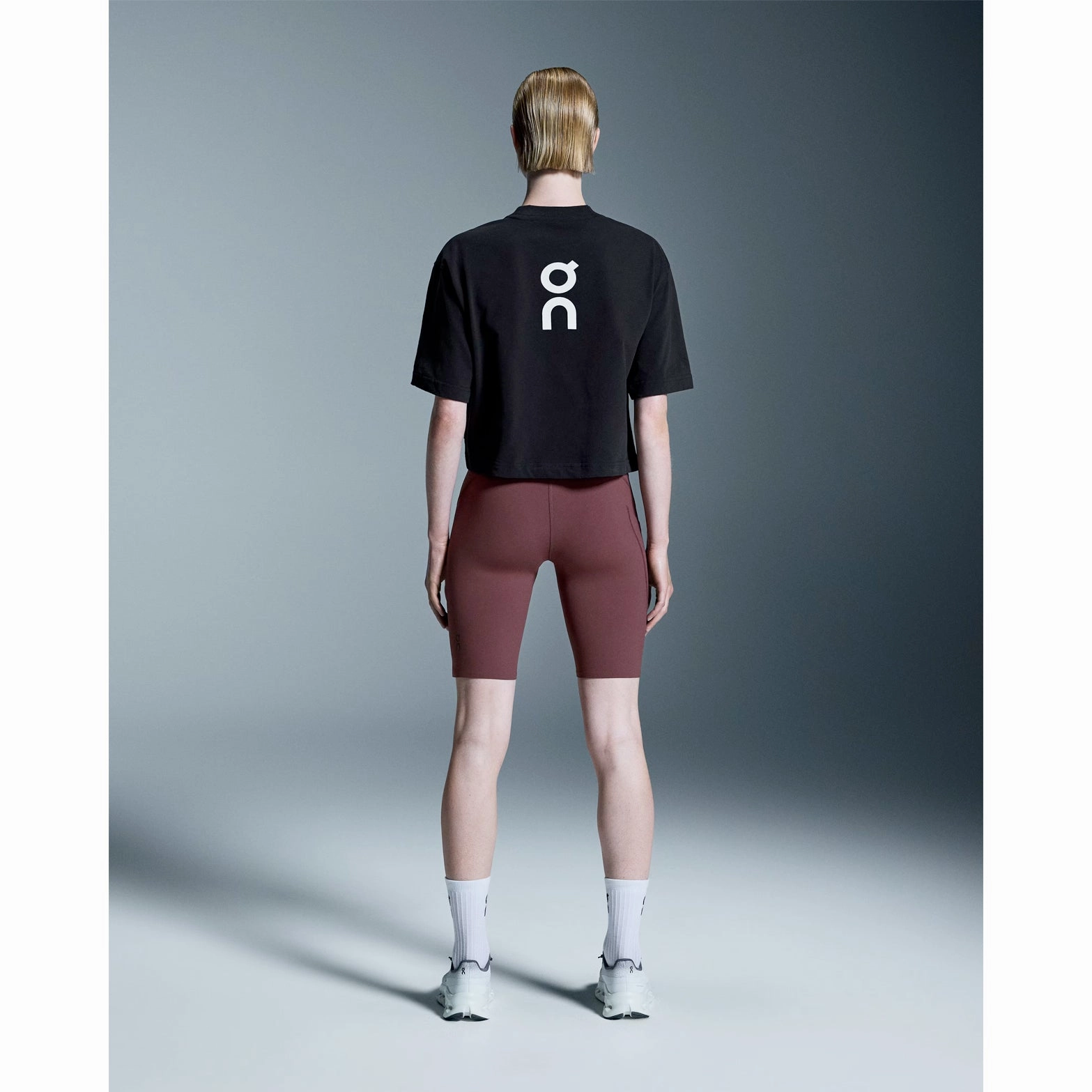 Women's Club Boxy-T Black CompressionEnhanced Fit Wide Glow