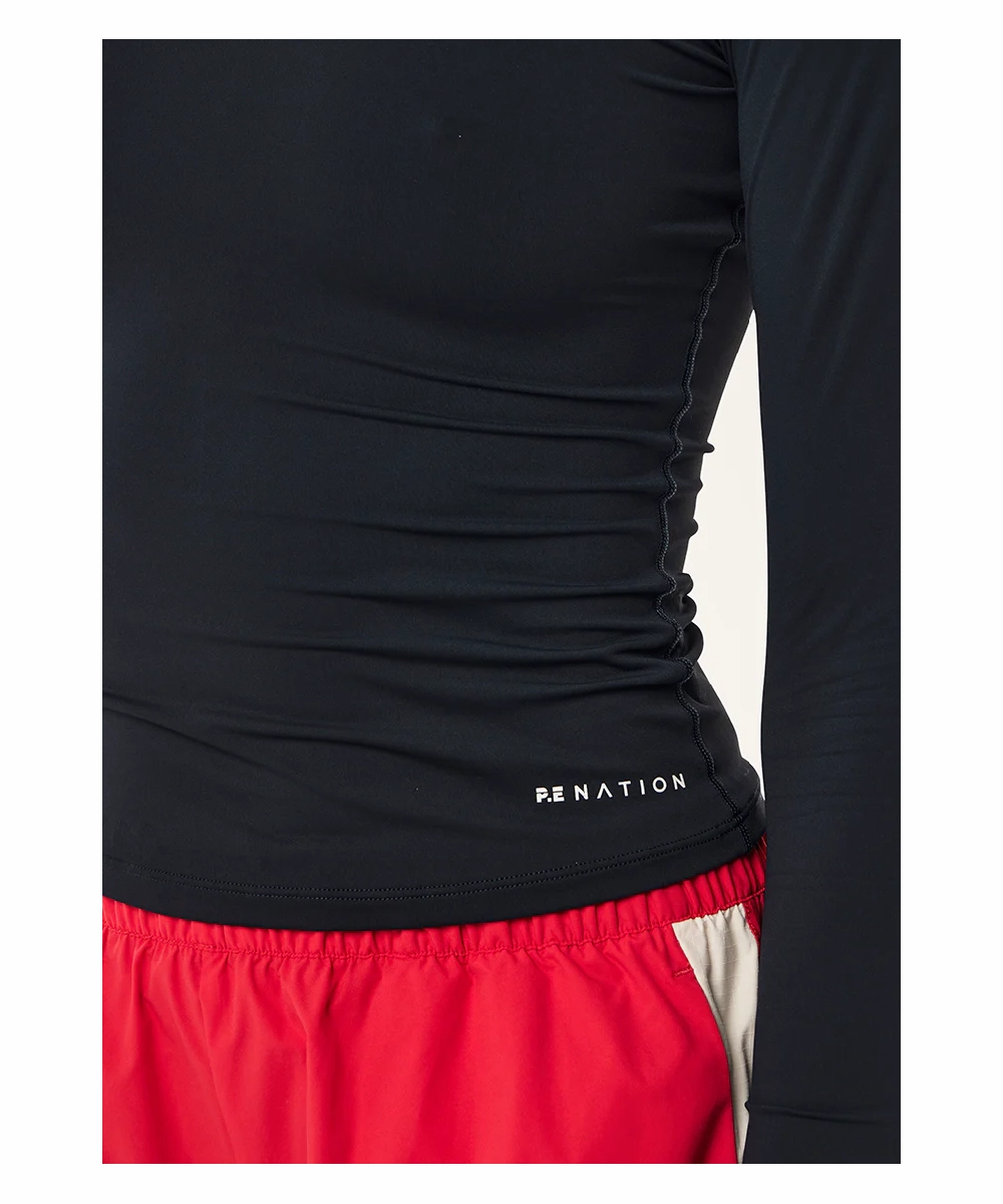 P.E Nation Foundation L/S Top (Dark Sapphire) Pure Tone Meta Mood