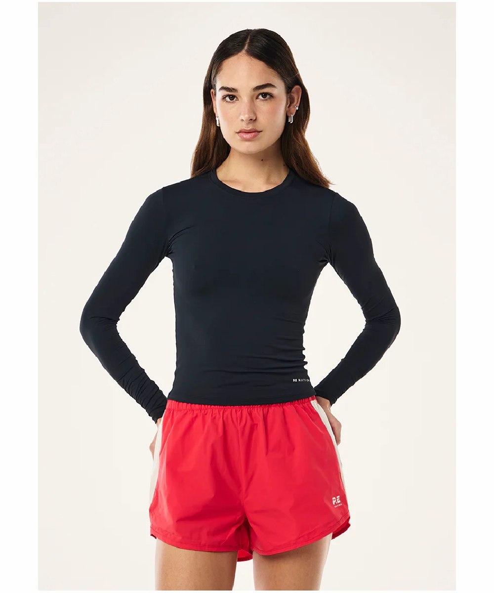 Shimmer Core P.E Nation Foundation L/S Top (Dark Sapphire)