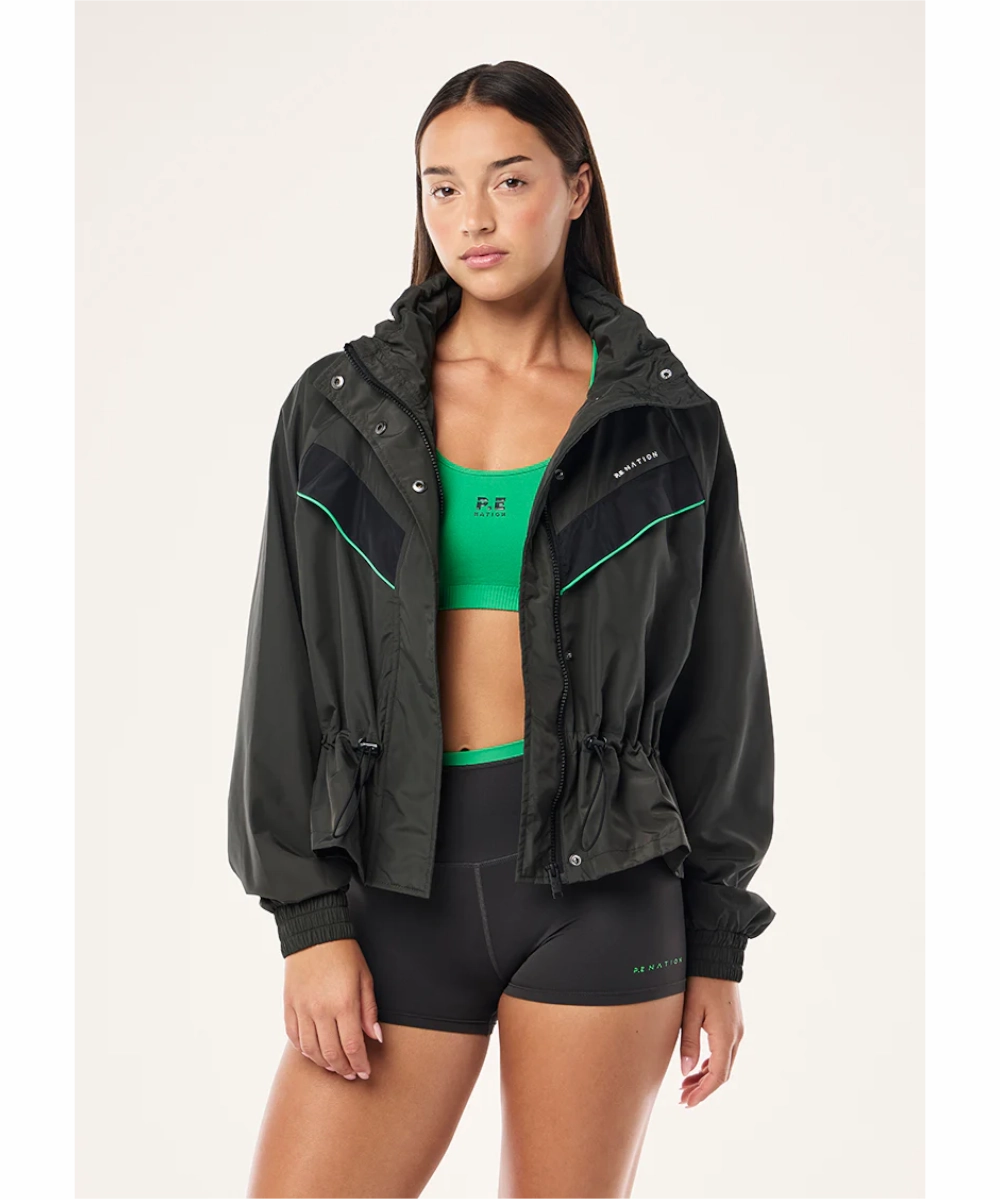 P.E Nation Shelter Jacket (Caviar) Camera Glow EcoCertifiedTextile