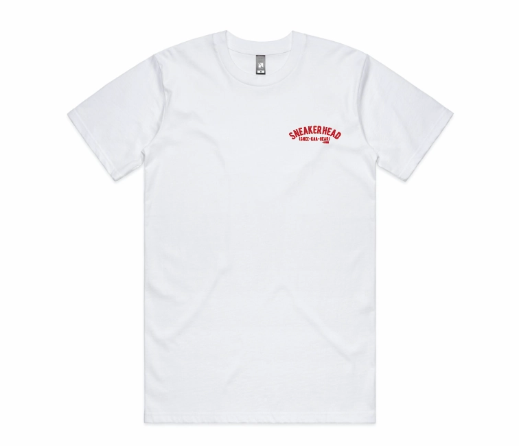 Modern Ease OdorControl Treatment Sneakerhead "OG" Tee (White/Blood Orange)