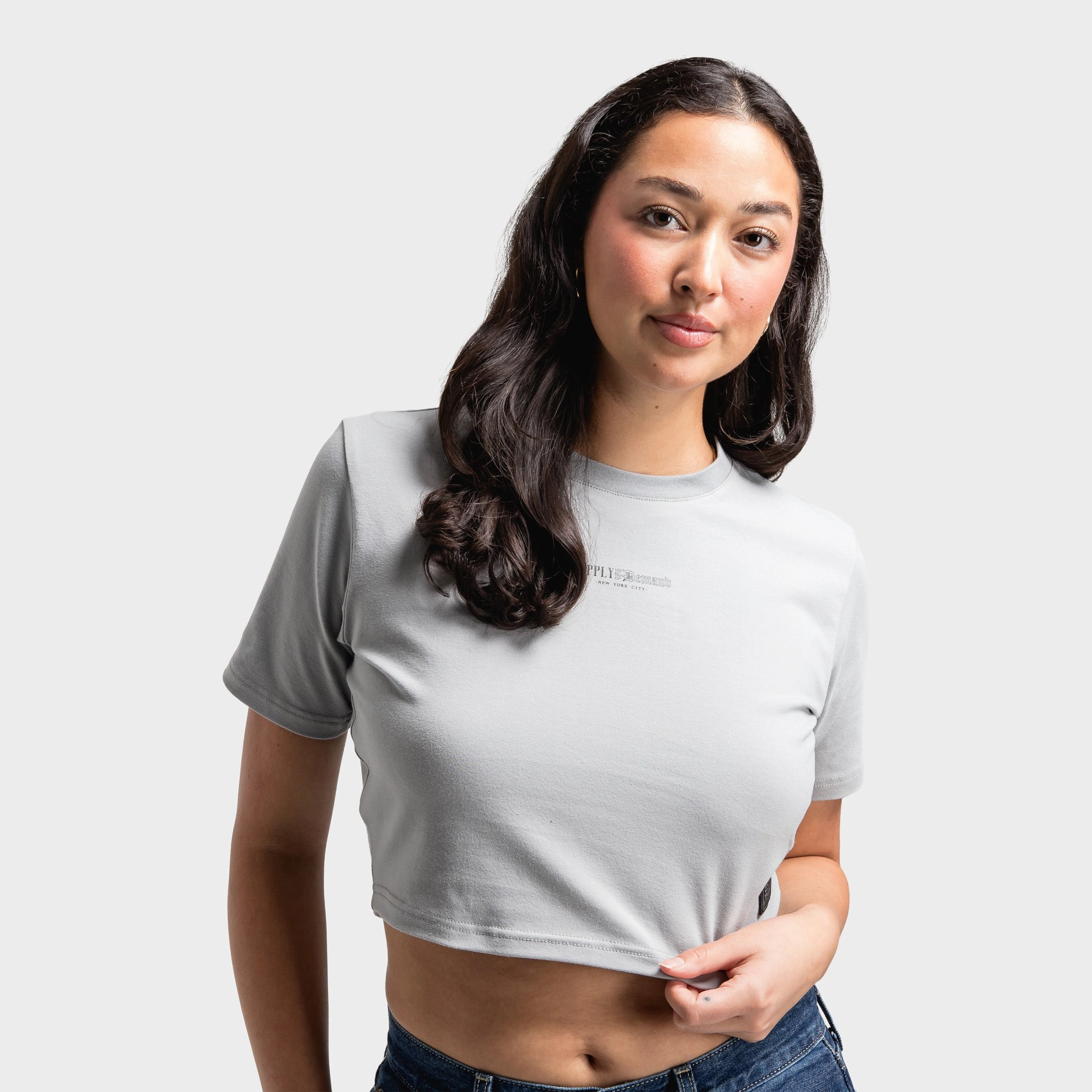 Daily Favorite Flexible Ribbed Neckline Supply & Demand Women's Strike T-Shirt / Grey