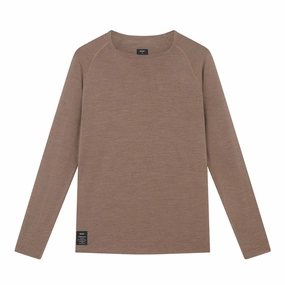 NonChafingEdges Gentle Glow Soar Men's Merino Silk Base Layer Deep Taupe