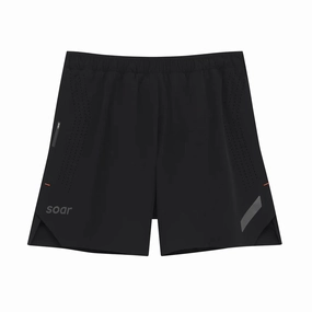 Soar Men's Run Shorts Black v2 Bead Soul