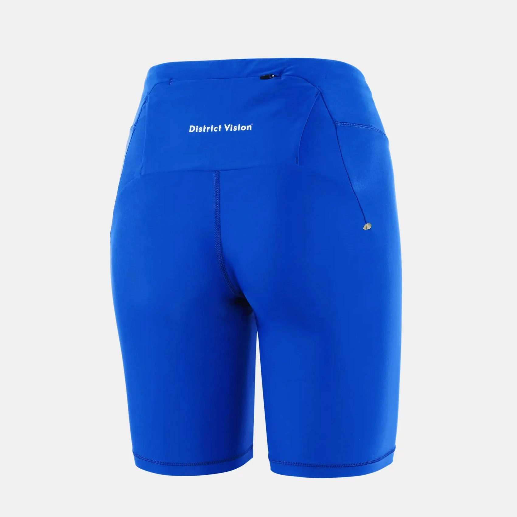 Women's 9 Inch Recycled Pocketed Half Tights Surf Blue Reflective Safety Accents OdorControlClothing