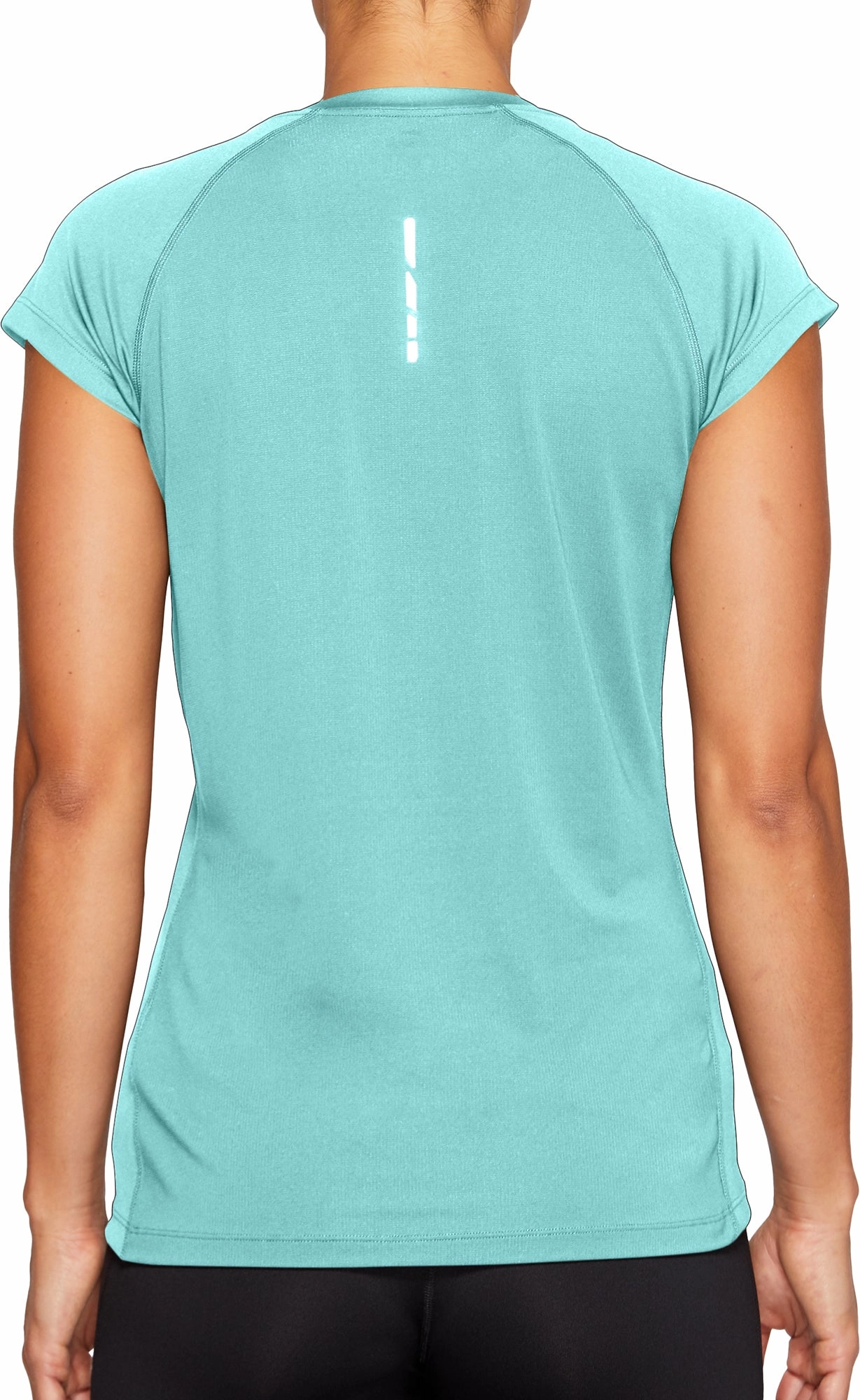 Sublimation Resistant Fabric Urban Style Trend Asics Cap Short Sleeve Womens Running Top - Green