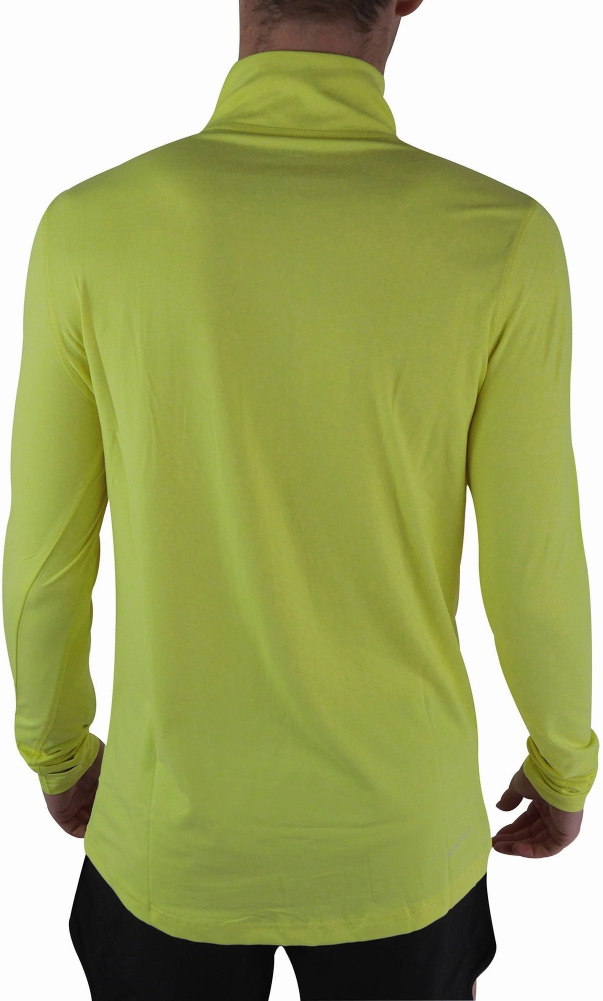 More Mile ESAA Half Zip Long Sleeve Mens Running Top - Yellow Keychain