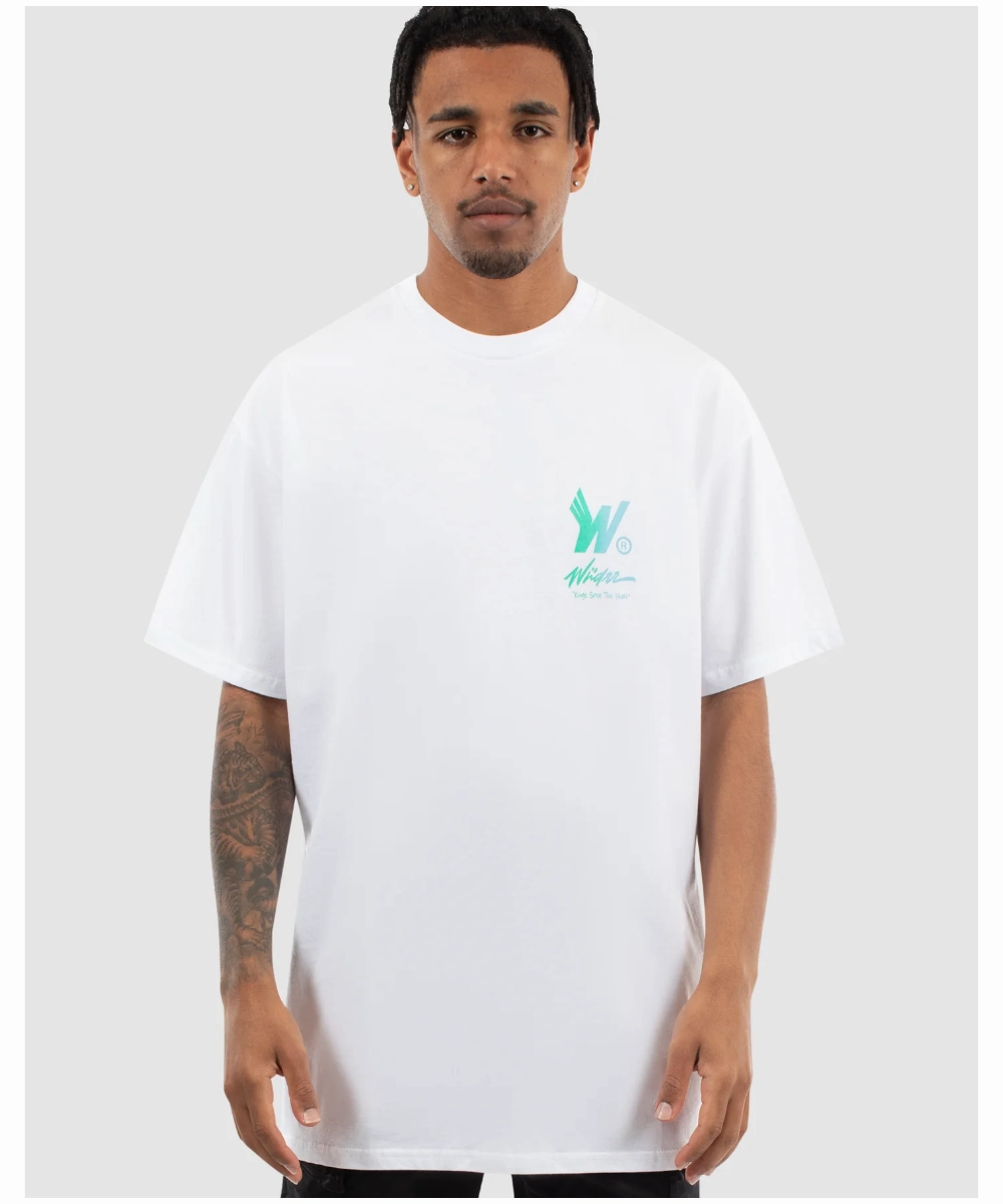 AntiSlip Grip AntibacterialMaterial WNDRR Vivid Custom Fit Tee (White)