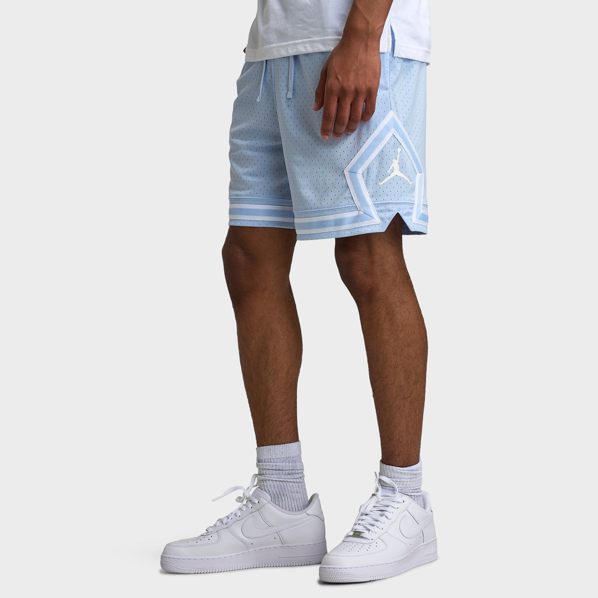Jordan Sport Diamond Dri-FIT Mesh Shorts Hydrogen Blue / White Biodegradable Material Option