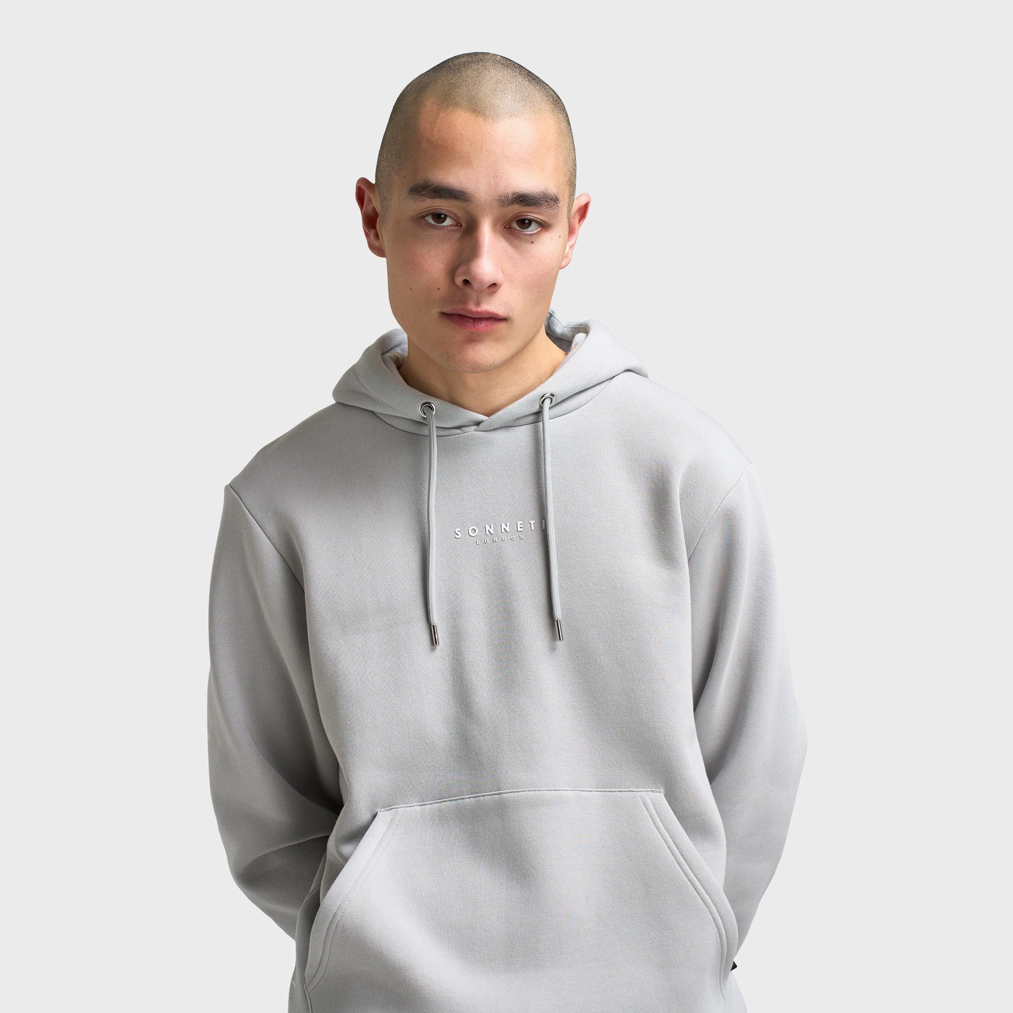 Sonneti London Fleece Pullover Hoodie / High Rise Double Layer Protection High Collar Style