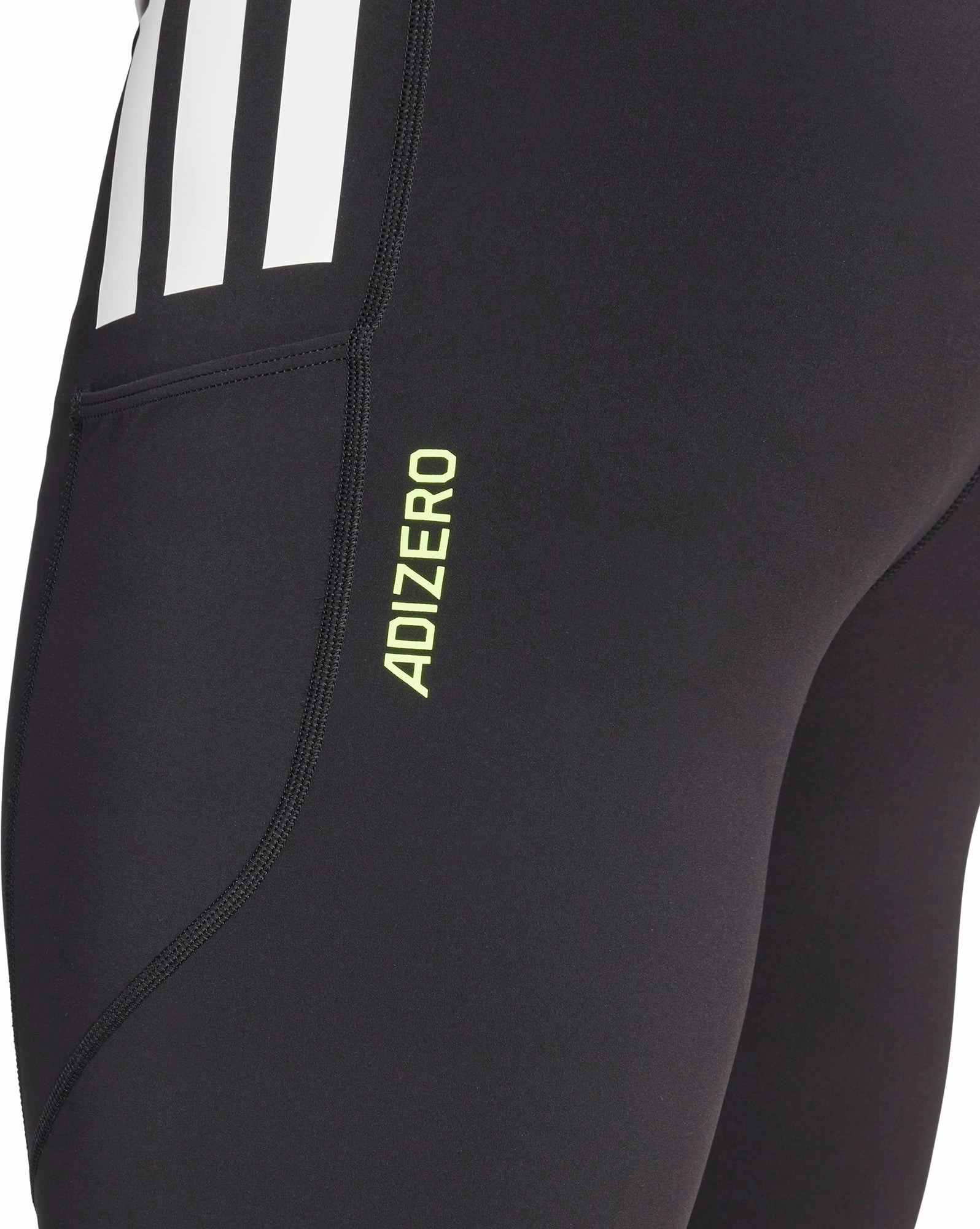 Sporty Casual adidas Adizero Mens Short Running Tights - Black