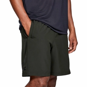ethnic Vacation Outfit Under Armour Woven Graphic Mens Training Shorts - Green