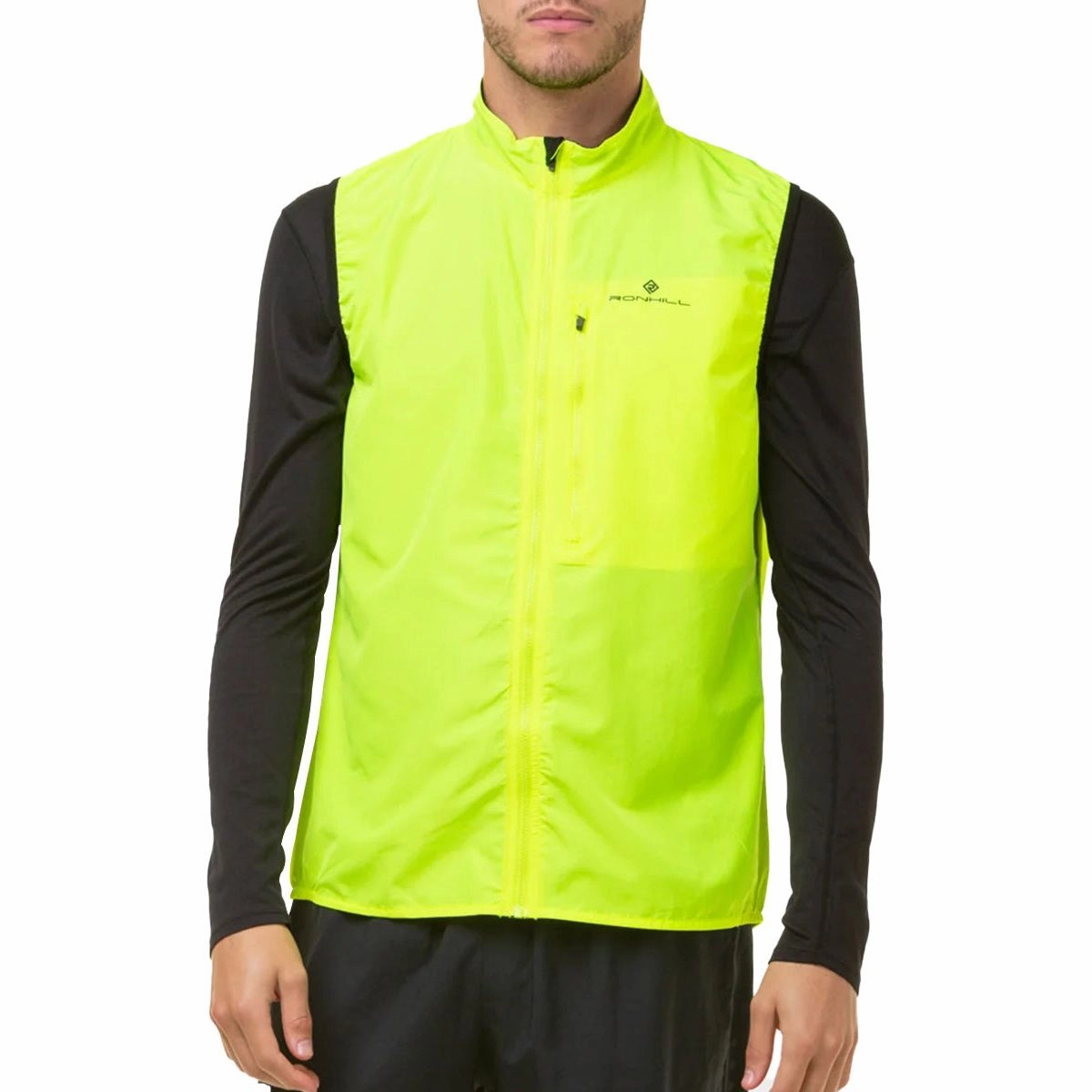 Ronhill Core Mens Running Gilet - Yellow Fashion Active Reflective