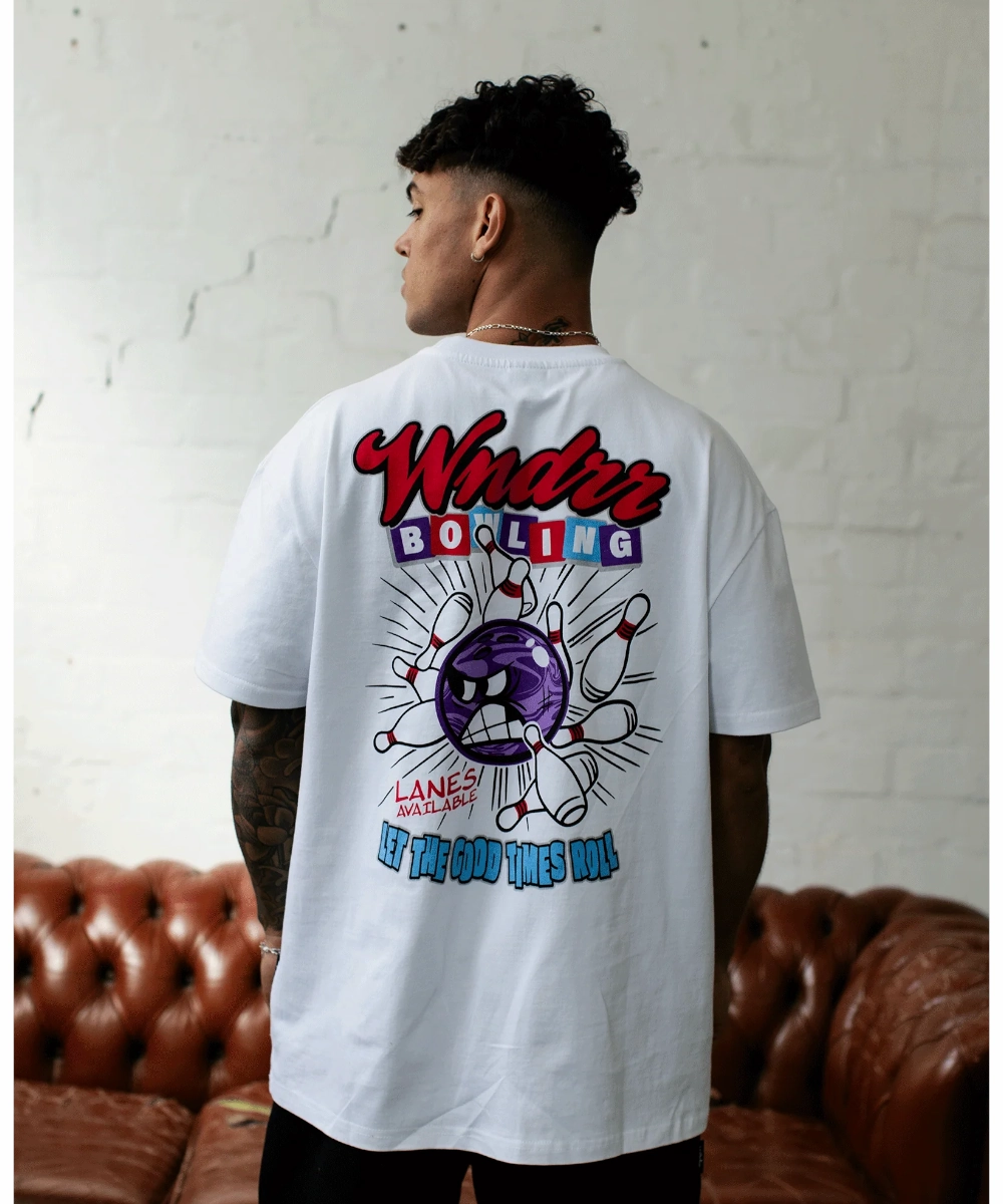 Dream Feel WNDRR Bowling Box Fit Tee (White)