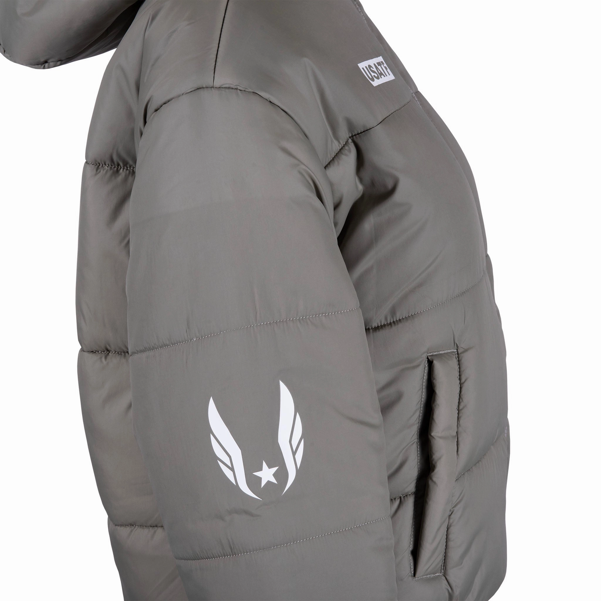 Classic Fit Nike USATF Women's Puffer Hooded Jacket