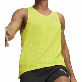 Puma Run Ultraspun Mens Running Vest - Green teens' style
