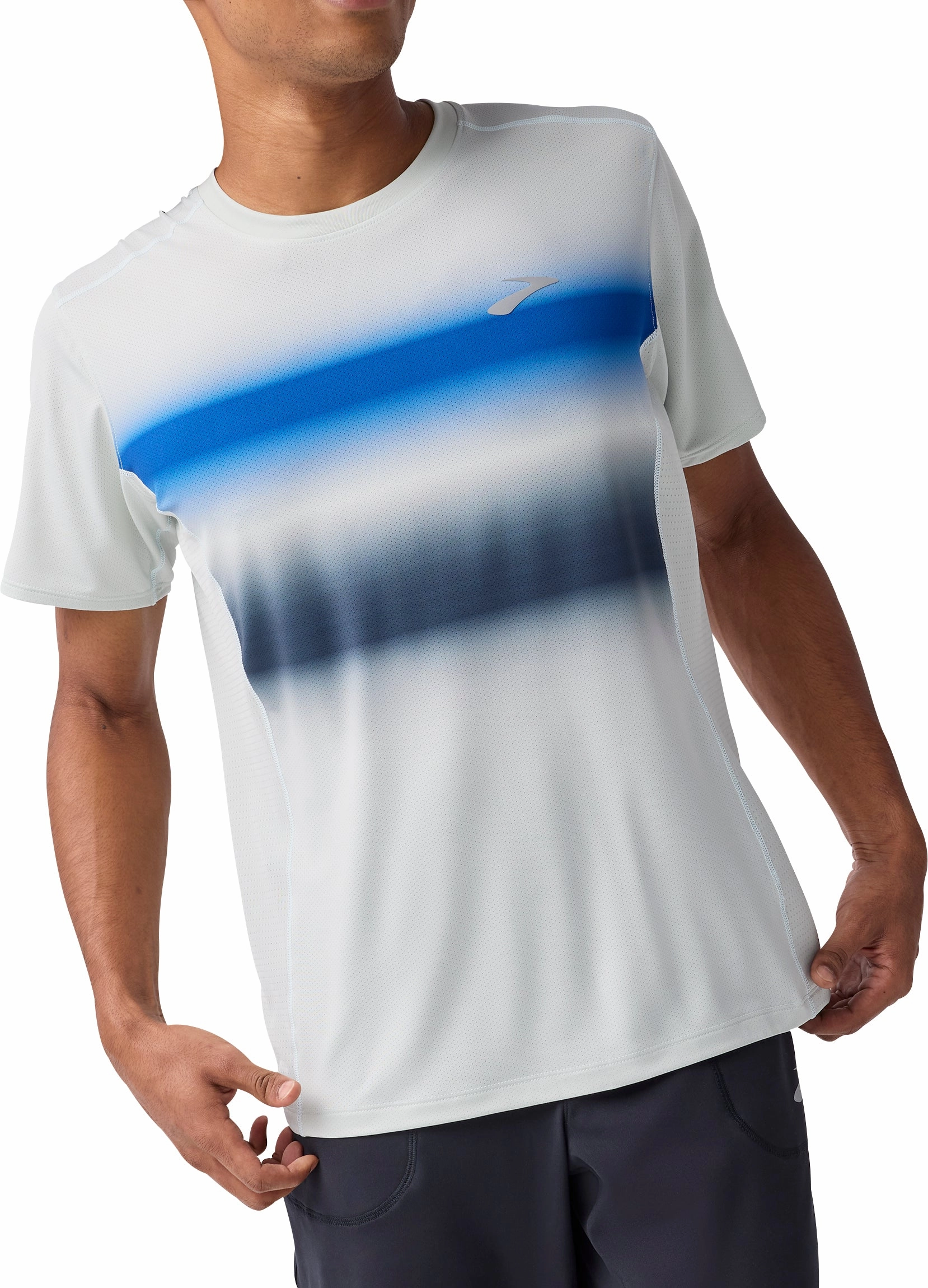 Brooks Atmosphere 3.0 Short Sleeve Mens Running Top - Green Smooth Finish