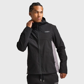 Flexible Hem Adjustment Hollow Fiber Fill Sonneti Calvin Lightweight Jacket Black / Castlerock - Red