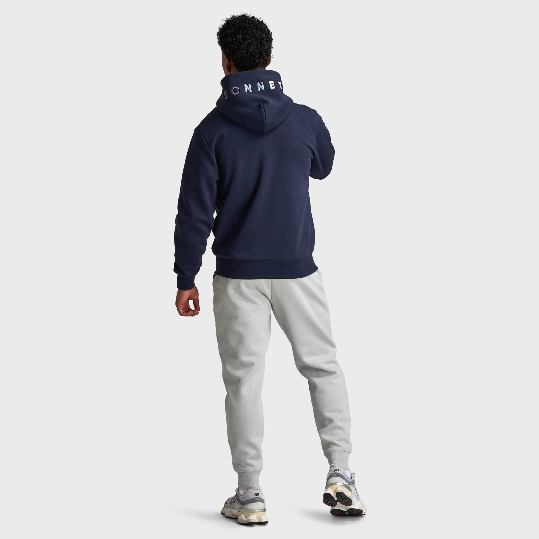 Tagless Neckline Design Sonneti Hare Full Zip Hoodie / Blue
