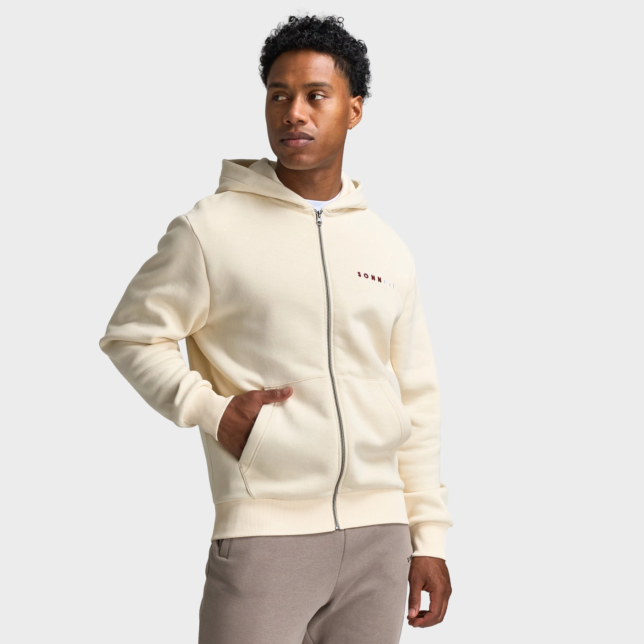 Cold Weather Gear UV Protective Layer Sonneti Hare Full Zip Hoodie / Cream