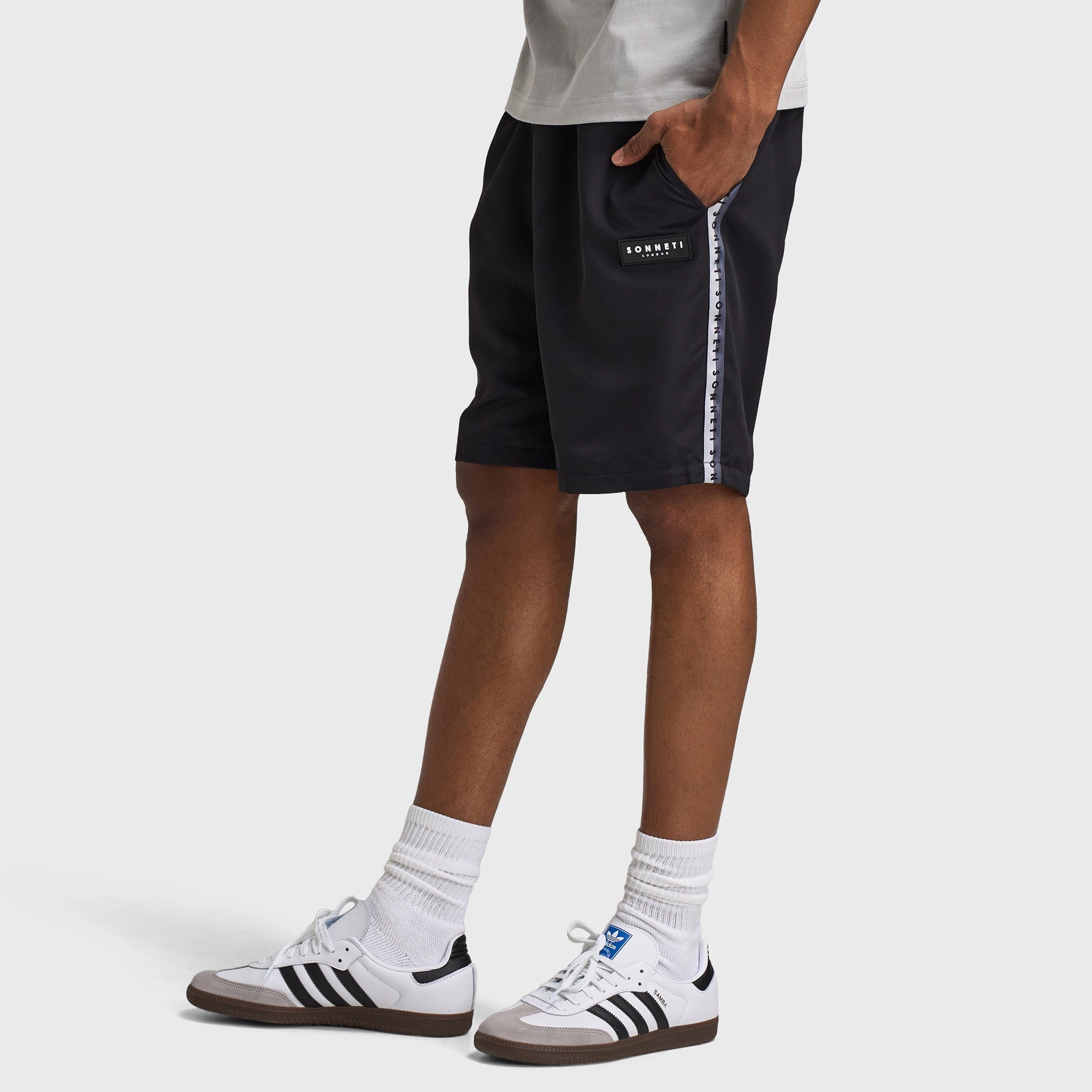 Performance Wear Relaxed Cut Sonneti Krypt Swim Shorts / Black