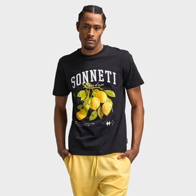 Sonneti Lemons Graphic T-Shirt / Black high safety level Travel Essential