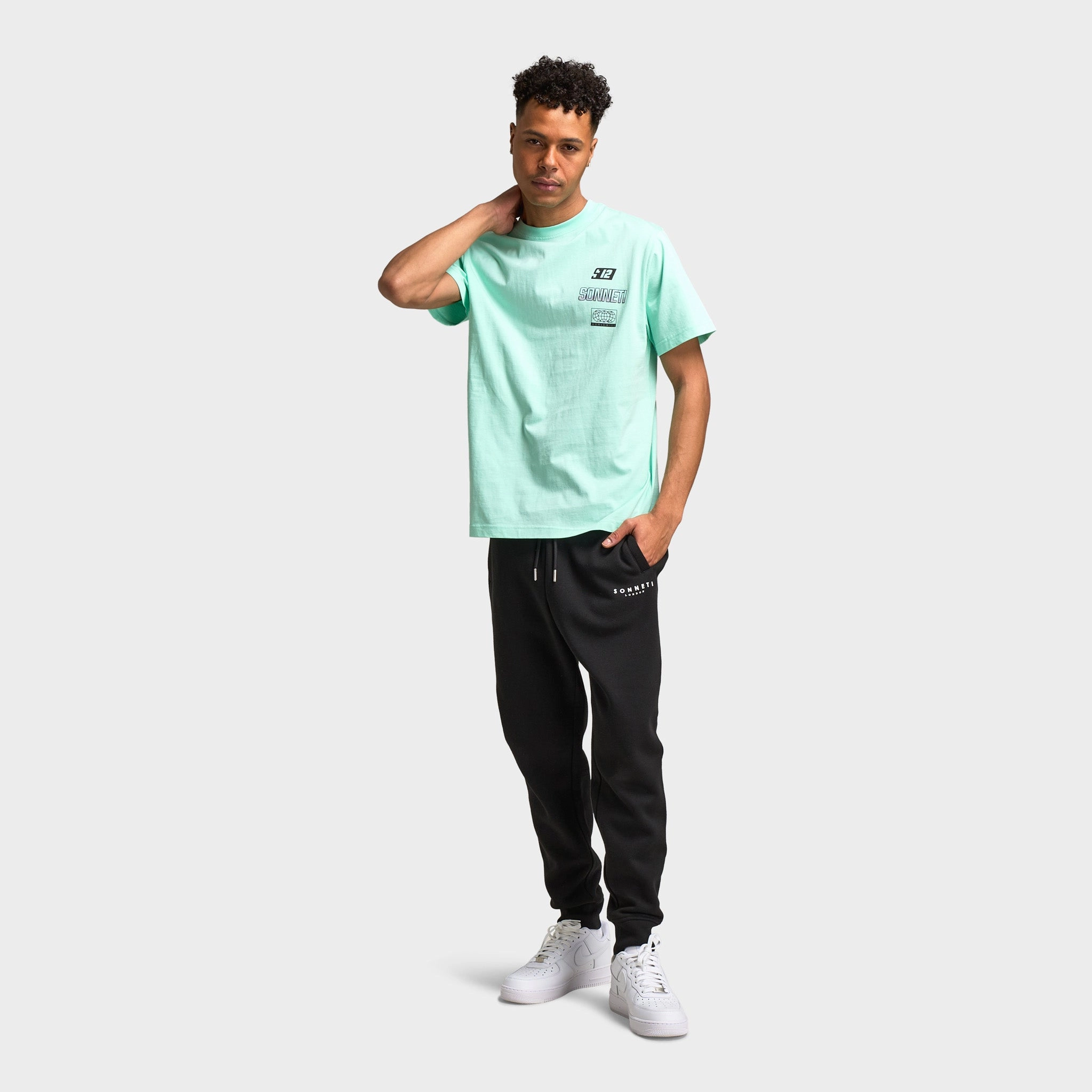Sonneti Logan Graphic T-Shirt / Beach Glass Anti Static Finish
