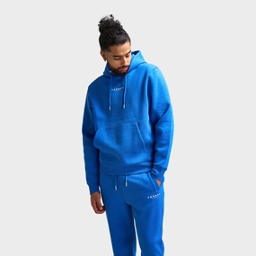 Stand Collar Sonneti London Fleece Pullover Hoodie / Nautical Blue