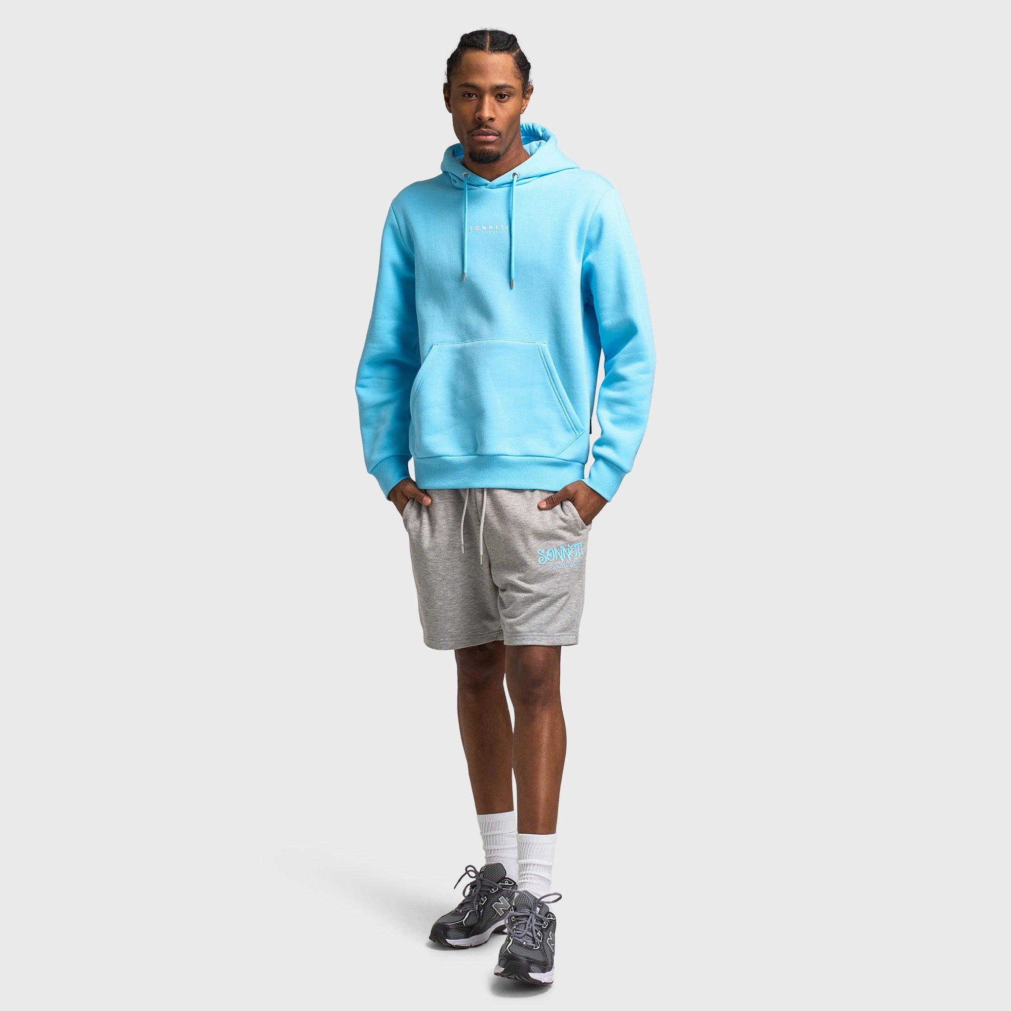 Sealed Seams Anti Pilling Technology Sonneti London Pullover Hoodie / Baltic Sea