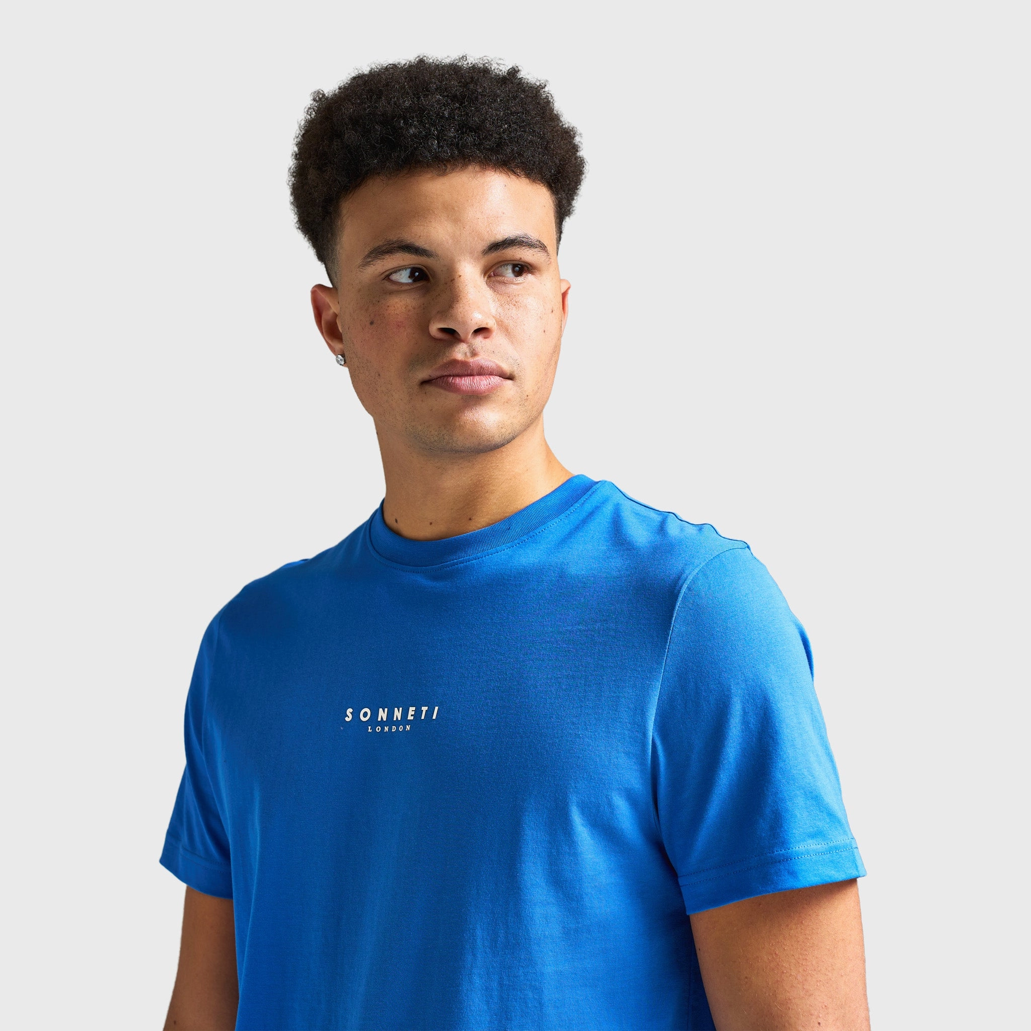Strategic Mesh Placement high - power Sonneti London T-Shirt / Nautical Blue