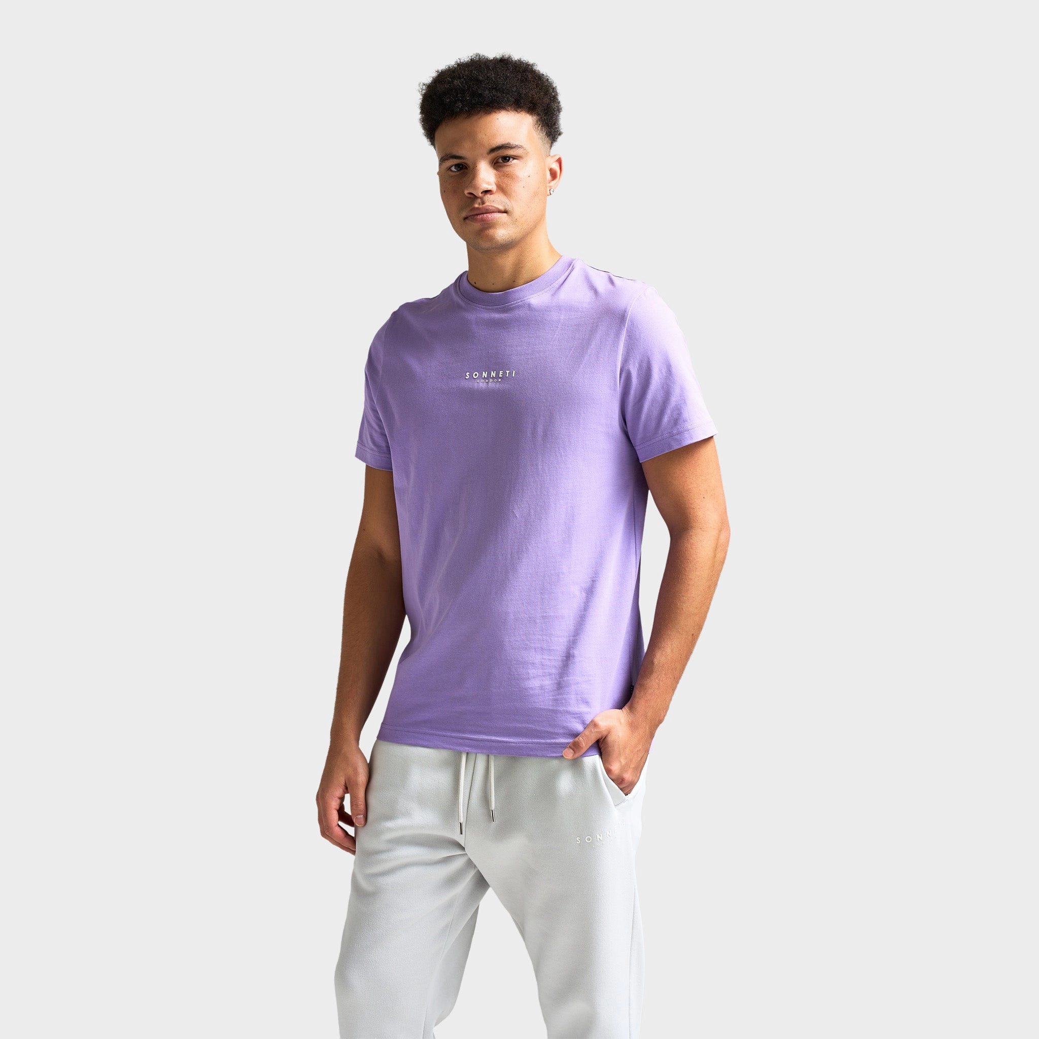 suitable for military personnel Double Layered Panels Sonneti London T-Shirt / Paisley Purple