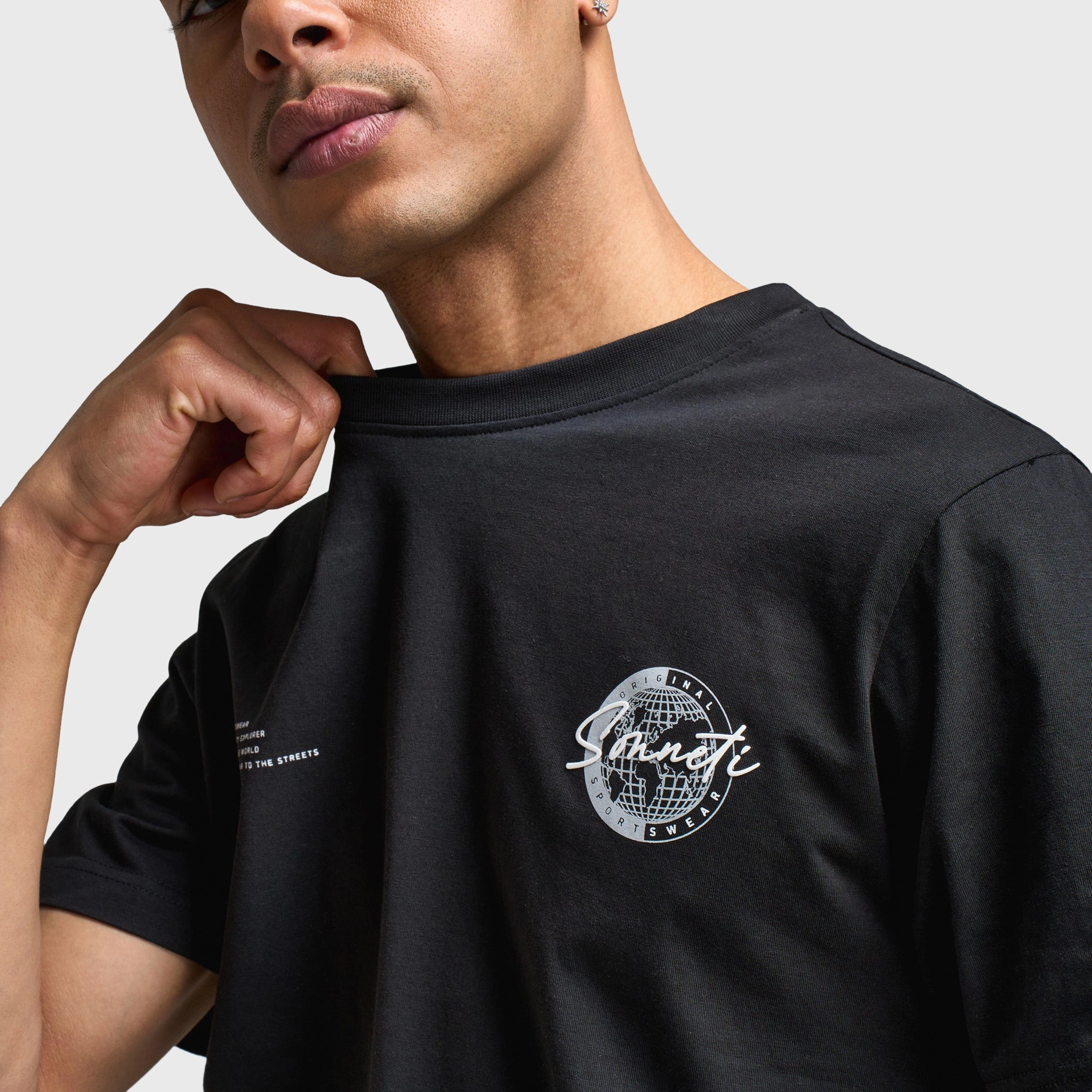 suitable for civilians Sonneti Titanium Graphic T-Shirt / Black