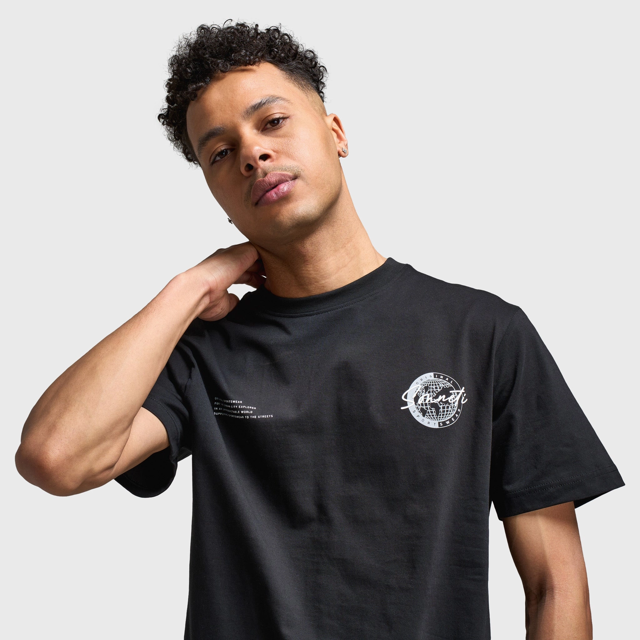 Fast - Moving continuous operation Sonneti Titanium Graphic T-Shirt / Black
