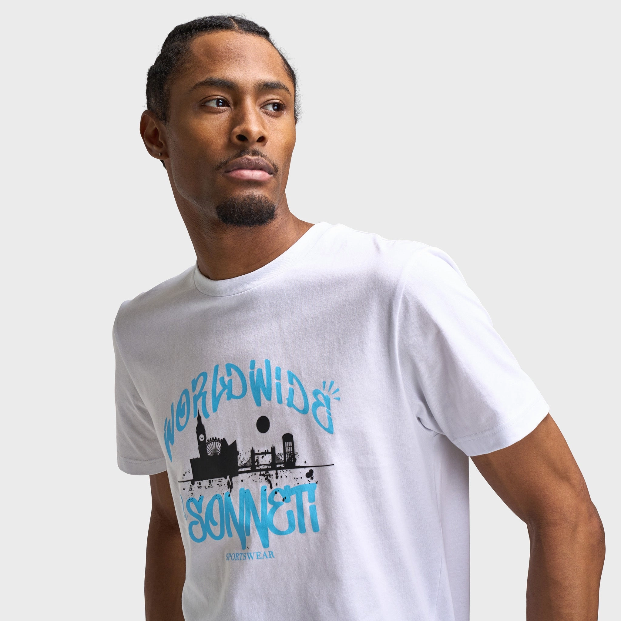 Sonneti World Graphic T-Shirt / Optic White Quick Release Vents