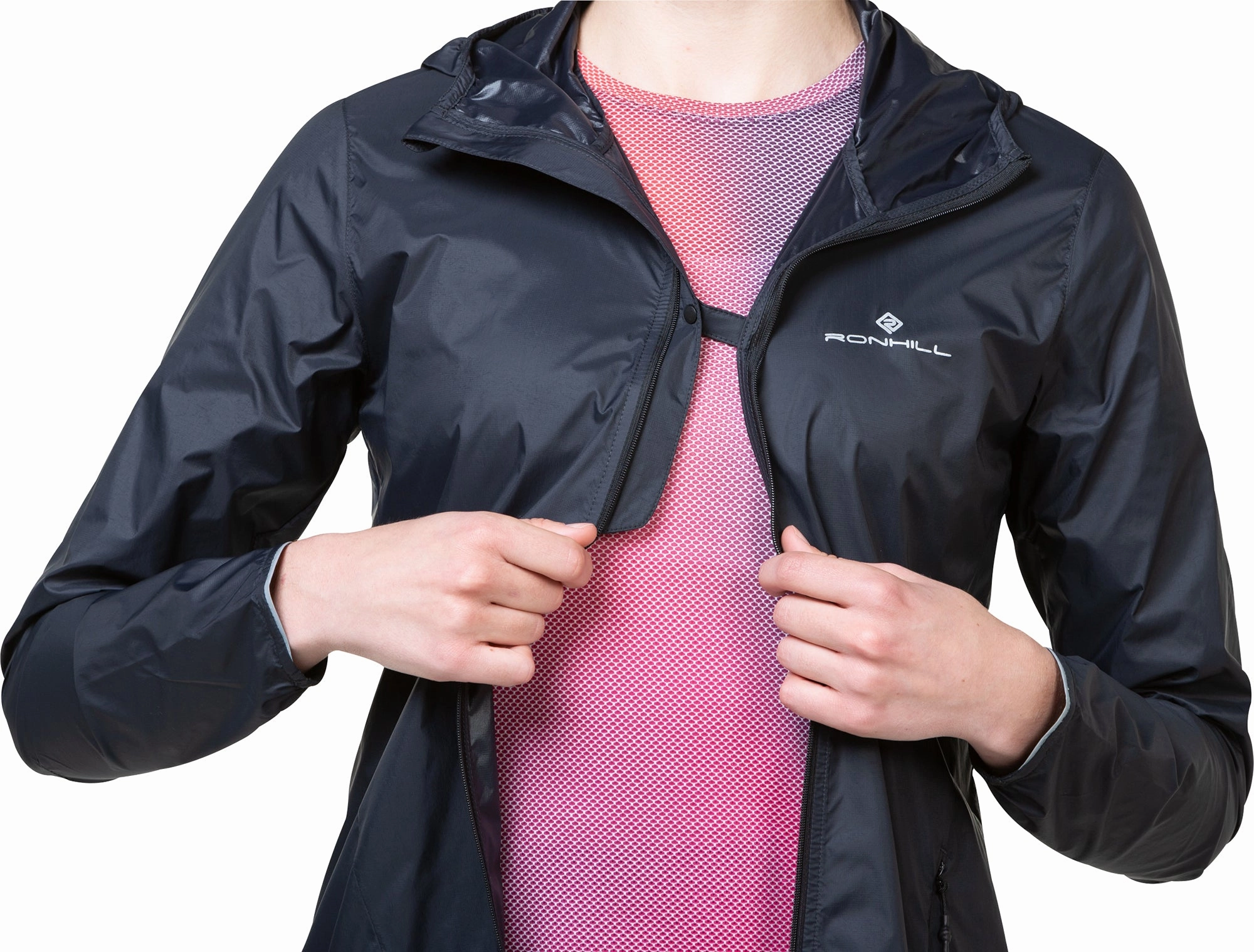 All Day Comfort Ronhill Tech All Terrain Womens Running Jacket - Black