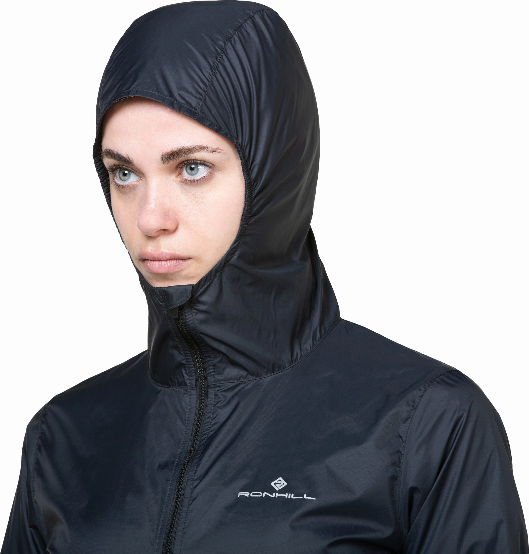 Ronhill Tech All Terrain Womens Running Jacket - Black Notice Minimalist