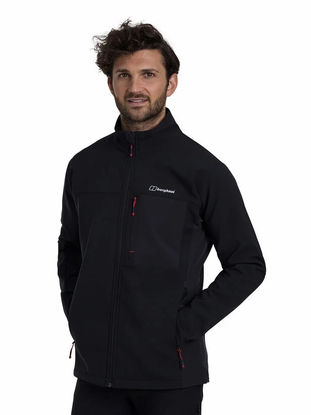 Berghaus Men's Ghlas 2.0 Softshell Jacket | BLACK AdjustableWaistband