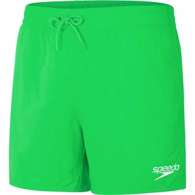 Speedo Core Leisure 16 Inch Mens Swim Shorts - Green Abrasion Free Edging Abrasion Resistant Texture