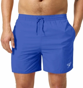 Ultra Violet Color Retention Speedo Essentials 16 Inch Mens Swim Shorts - Blue