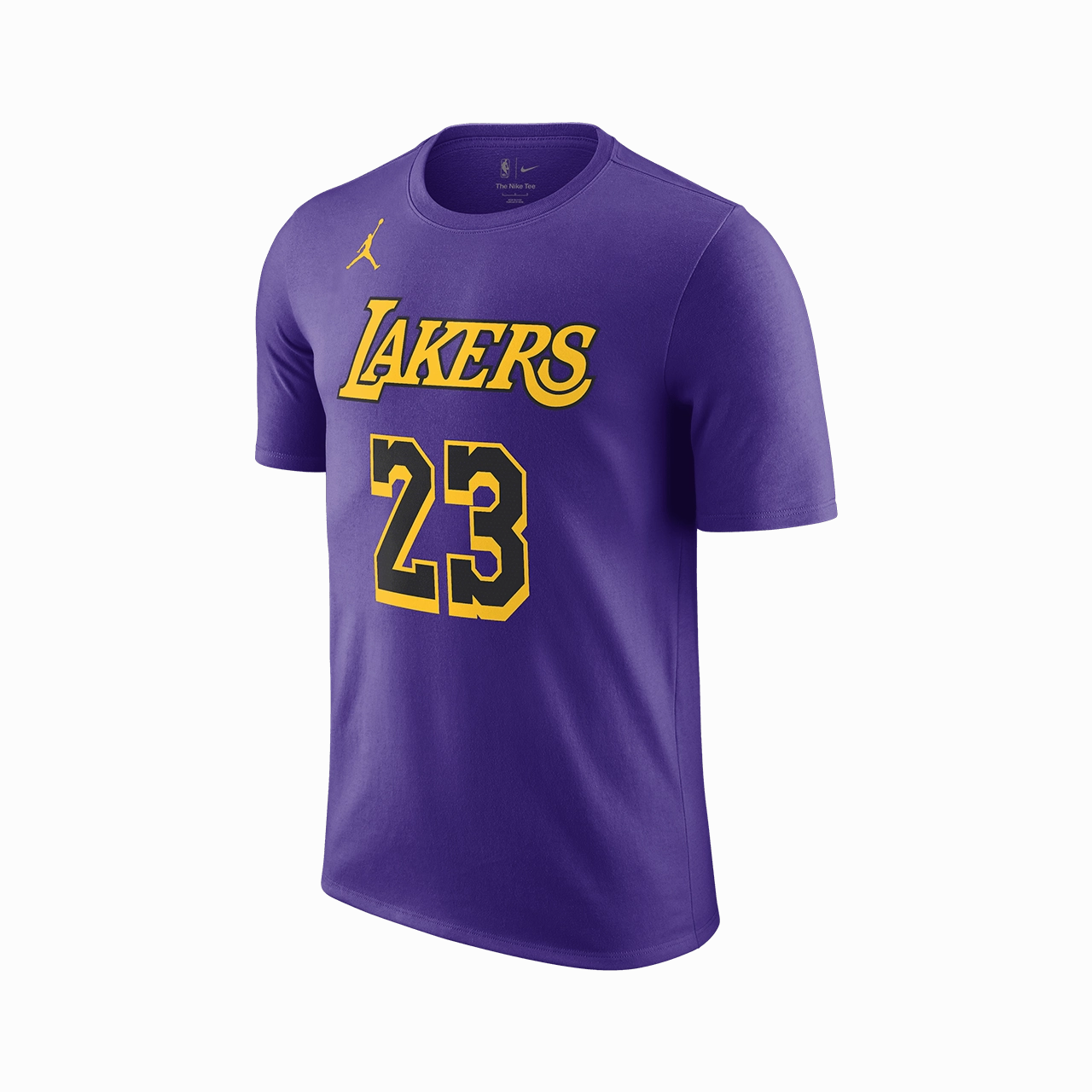 Structured silhouette Jordan NBA LeBron James Los Angeles Lakers Statement Edition Player Tee