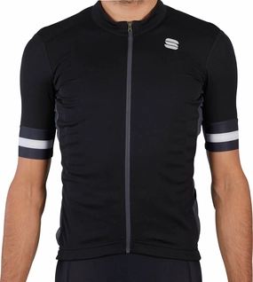 360 Degree Airflow System Sportful Kite Short Sleeve Mens Cycling Jersey - Black