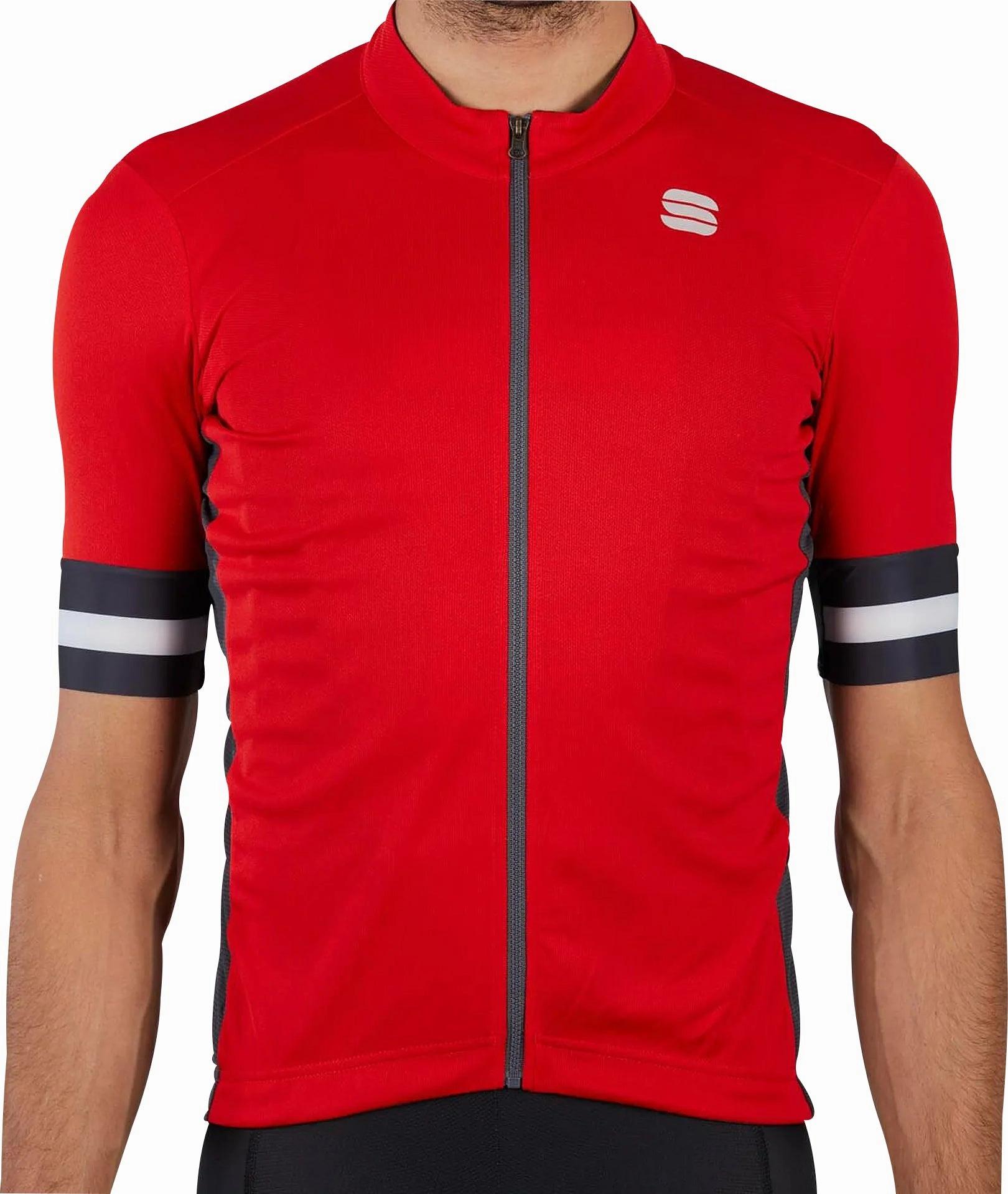 handy Sportful Kite Short Sleeve Mens Cycling Jersey - Red