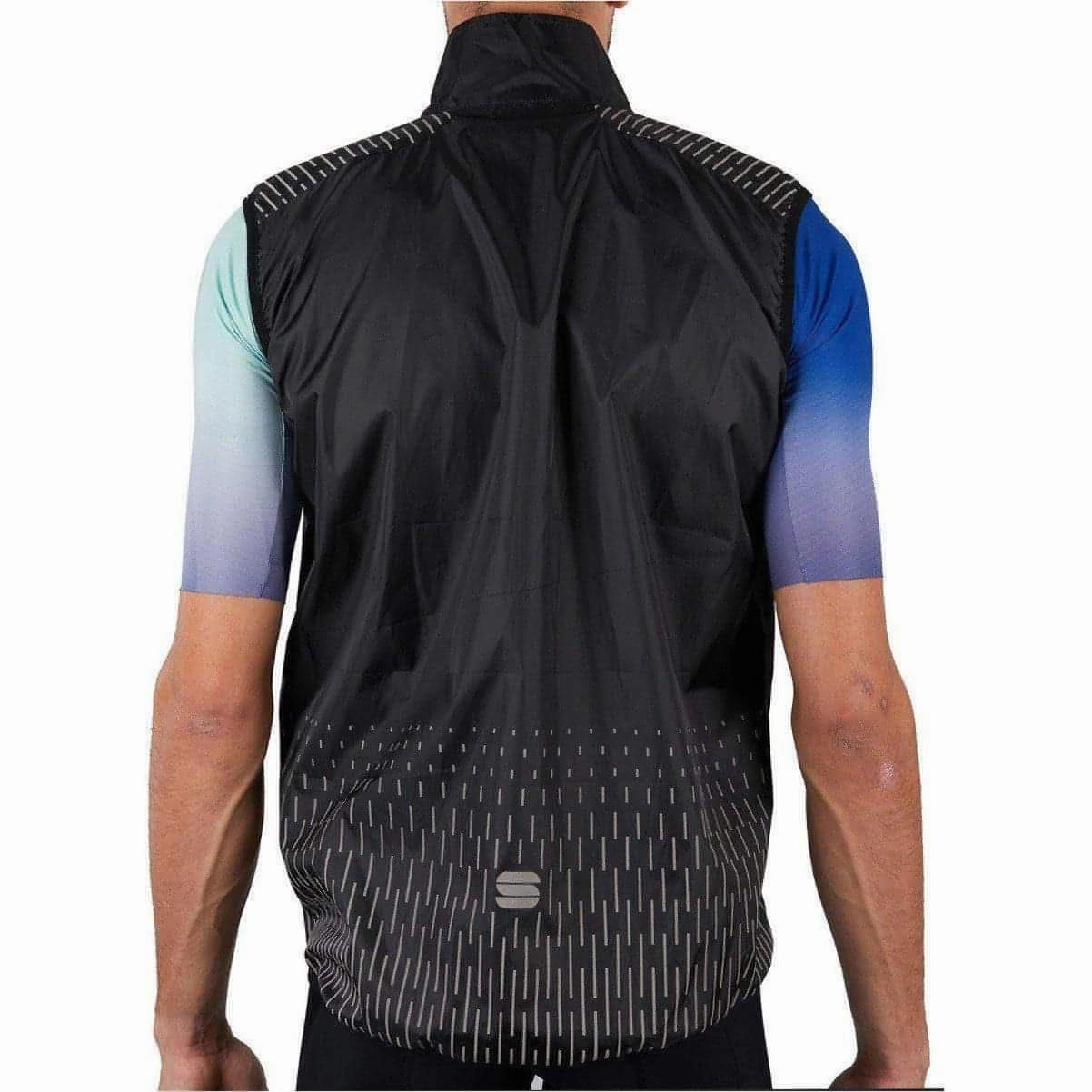 Warm Outer Layer Sustain Sportful Reflex Mens Cycling Gilet - Black