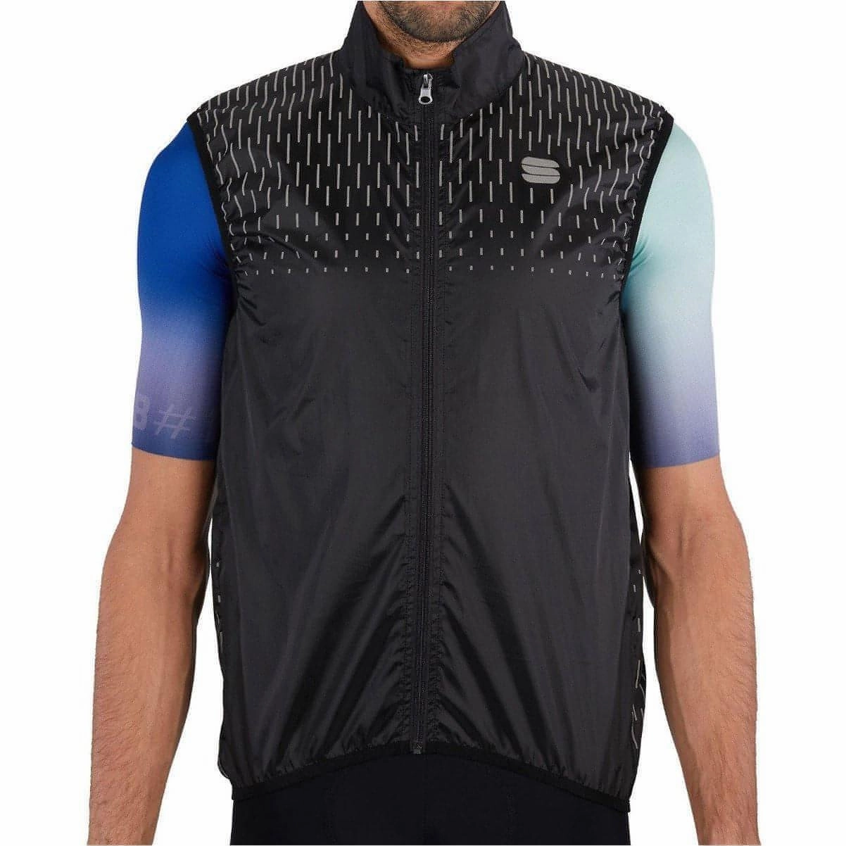 Sportful Reflex Mens Cycling Gilet - Black work event suitable for stage shows